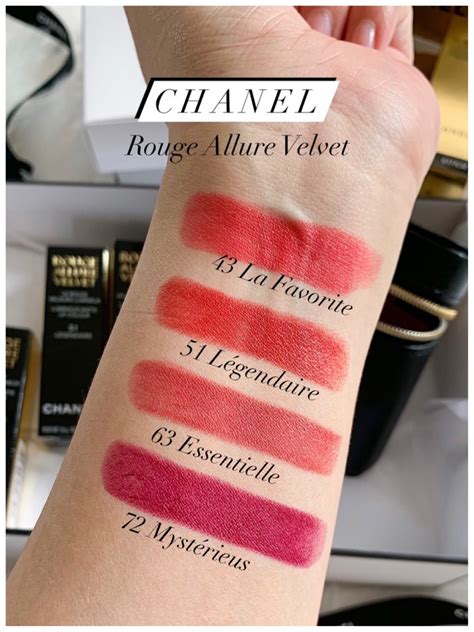 chanel allure lipstick shades|Chanel Rouge Allure Velvet • Lipstick Review & Swatches.